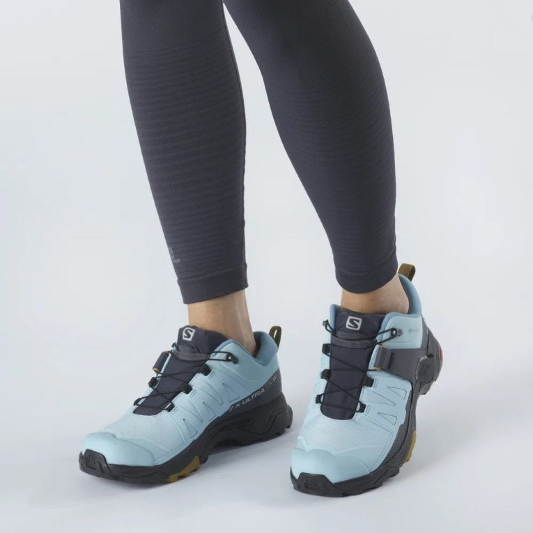Salomon X Ultra 4 GTX Turisticke Topanky Damske Svetlo Modre Čierne | SK 2YJWDG